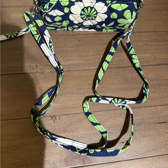 Vera Bradley Blue and Green Floral Clutch Wristlet - Picture 3 of 6
